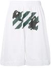 OFF-WHITE DIAGONALS PRINT TRACK SHORTS