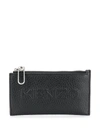 KENZO LEATHER ZIP CARDHOLDER