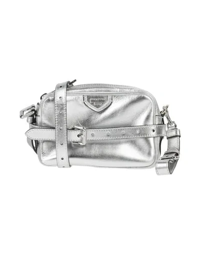 Moschino Cross-body Bags In Silver