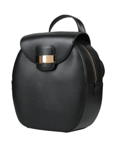 Sergio Rossi Sr1 Leather Backpack In Black