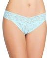 Hanky Panky Signature Lace Original Rise Thong In Celeste