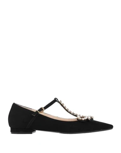 Anna Baiguera Ballet Flats In Black