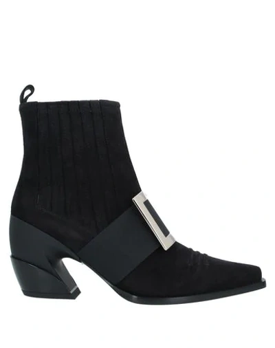 Roger Vivier Ankle Boots In Black