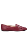 Tod's Loafers In Brick Red