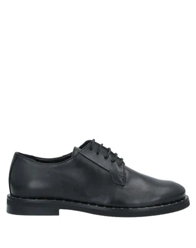 Anna F Lace-up Shoes In Black