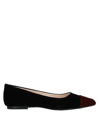 Anna Baiguera Ballet Flats In Black