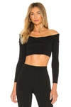 MICHAEL COSTELLO X REVOLVE KNIT RIBBED OFF SHOULDER TOP,MELR-WS36