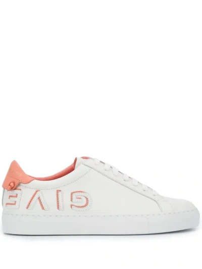 Givenchy Logo-print Low-top Sneakers In White/pink