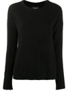 ZADIG & VOLTAIRE STAR-PATCH KNITTED JUMPER