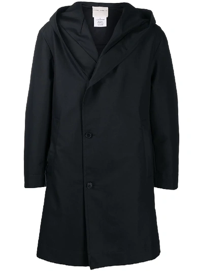 Stephan Schneider Hooded Coat In Black