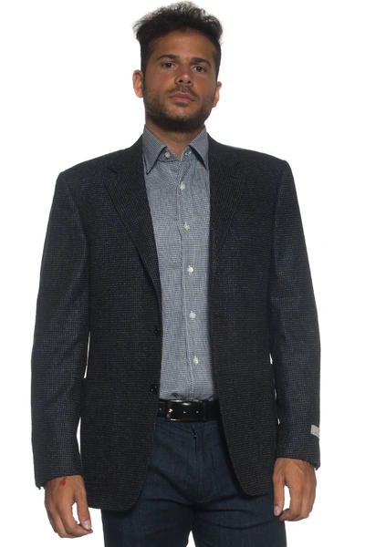 Canali Jacket With 2 Buttons Grey Wool Man