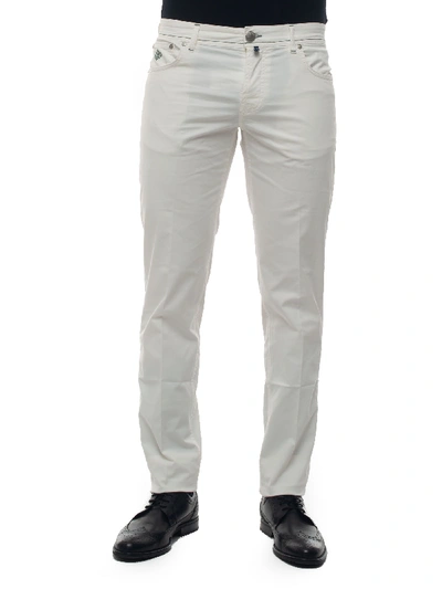 Luigi Borrelli Caraciolo 5-pocket Trousers White Cotton Man
