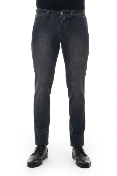 Luigi Borrelli Partenope Jeans Denim Nero Cotton Man In Black Denim