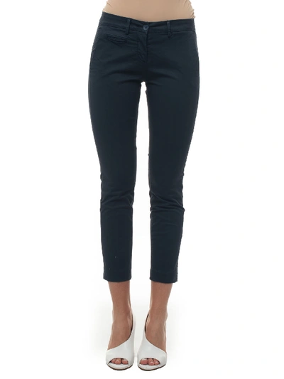 Peuterey Oakland Cotton Trousers Blue Cotton Woman
