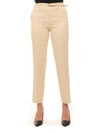 RED VALENTINO TROUSERS CAPRI MODEL IVORY ACETATE WOMAN