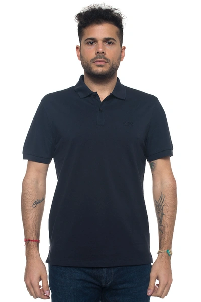 Hugo Boss Pallas Short-sleeved Polo Shirt In Dark Blue