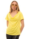 GUESS T-SHIRT YELLOW POLYESTER WOMAN