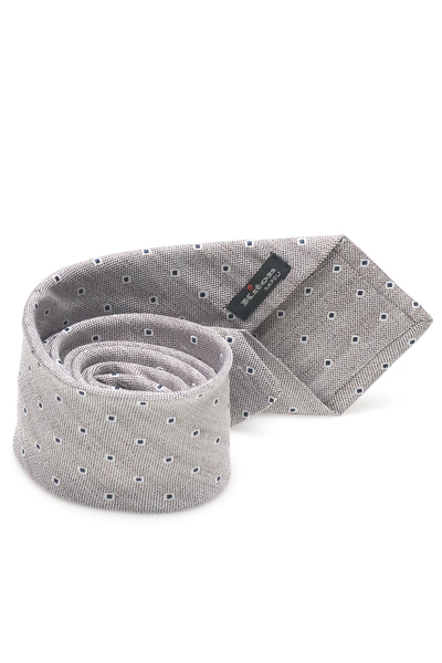 Kiton Bicolored Tie In Grey