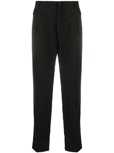 Dolce & Gabbana High-rise Slim-fit Trousers In Black