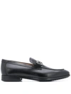 Ferragamo Ree Oranamented Loafers In Black