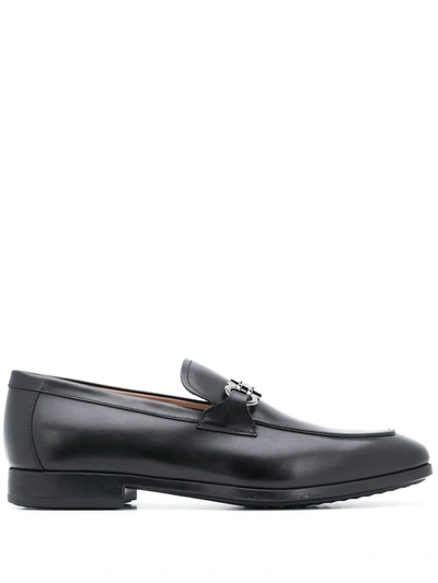 Ferragamo Ree Leather Loafers In Black