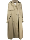 STELLA MCCARTNEY OVERSIZED DOUBLE-BREASTED TRENCH COAT