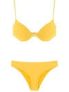 Amir Slama Balconette Bikini Set In Yellow