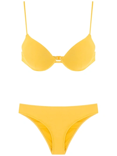 Amir Slama Balconette Bikini Set In Yellow