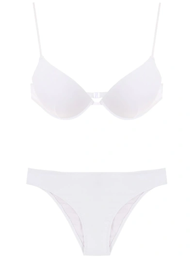 Amir Slama Balconette Bikini Set In White