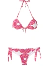 AMIR SLAMA MANDALA ABSTRACT-PRINT BIKINI SET