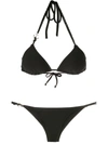 Amir Slama Triangle Bikini Set In Black