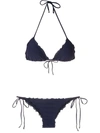 AMIR SLAMA RUFFLED TRIANGLE BIKINI SET