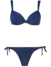 AMIR SLAMA RUCHED DETAIL BIKINI SET