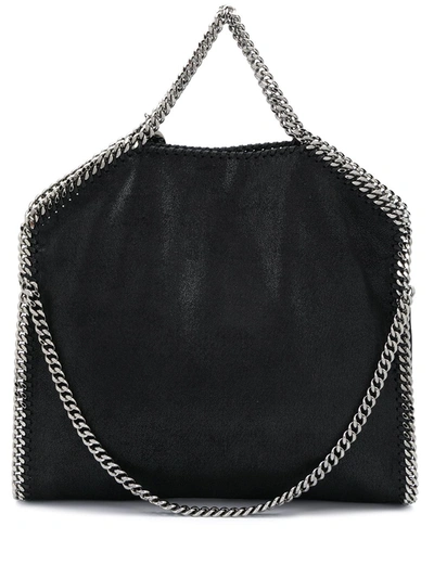Stella Mccartney Large Falabella Shoulder Bag In Black