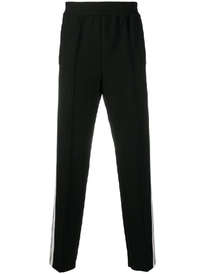 Palm Angels Cashmere-wool Blend Trousers In Blue