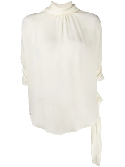 Jw Anderson Tie-cuff Blouse In White