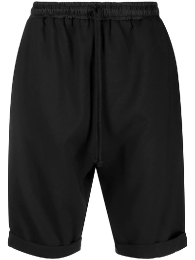 Alchemy High-waisted Dropped Crotch Shorts In Black