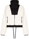 MONCLER MAGLIA FAUX-SHEARING CROPPED JACKET