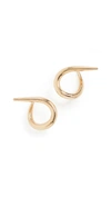 Charlotte Chesnais Punk Hoop Small Loop Earrings In Gold