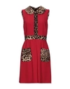 Dolce & Gabbana Short Dresses In Red
