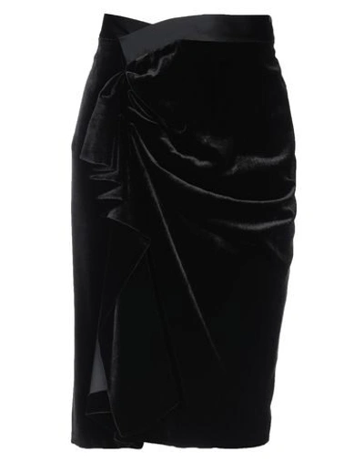 Angelo Marani Midi Skirts In Black