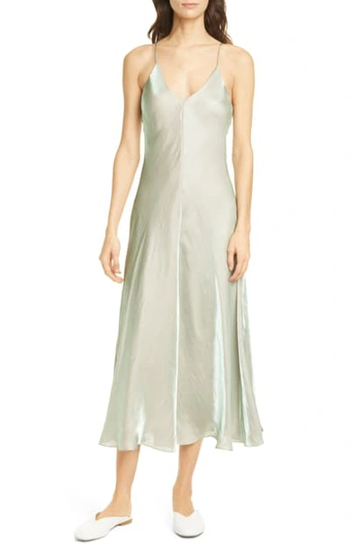 Vince Iridescent Slipdress In Glass