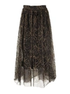 BRUNELLO CUCINELLI SKIRT RAW EMBROIDERY TULLE SKIRT,MB011G3006 C001
