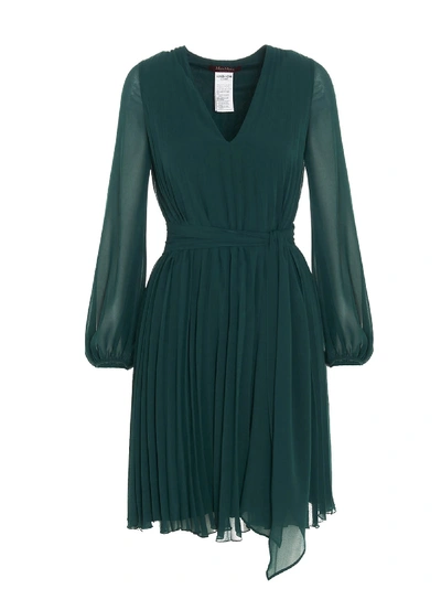 Max Mara Squaw Dress In Green