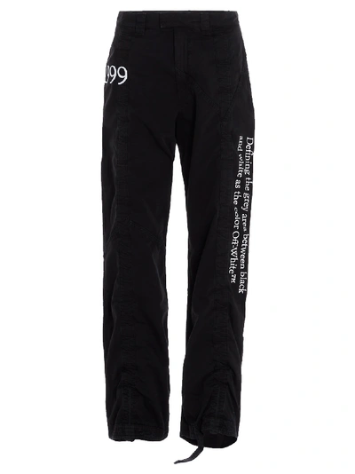 Off-white 1999 Contour Cargo Pant Black White