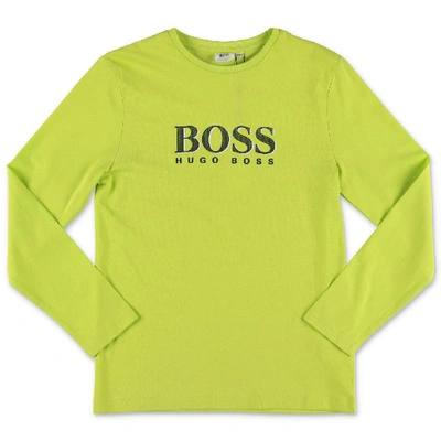 Hugo Boss Kids' T-shirt In Verde