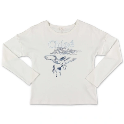 Chloé Kids' T-shirt In Bianco