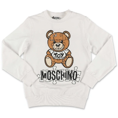 Moschino Kids' Sweater In Bianco