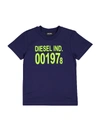 DIESEL KIDS T-SHIRT TDIEGO001978B-R FOR FOR BOYS AND FOR GIRLS