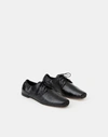 LAFAYETTE 148 SHINY GRAIN LEATHER MICHAELA OXFORD-BLACK